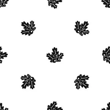 Xmas branch pattern seamless black 스톡 일러스트