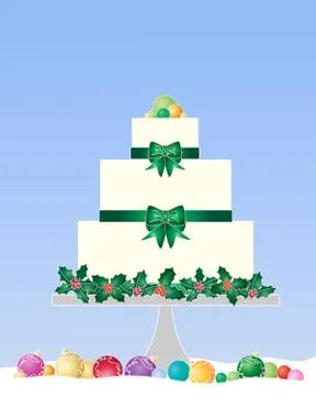 Xmas cake Stock Illustration