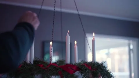 Xmas candle Stock Footage 168870408