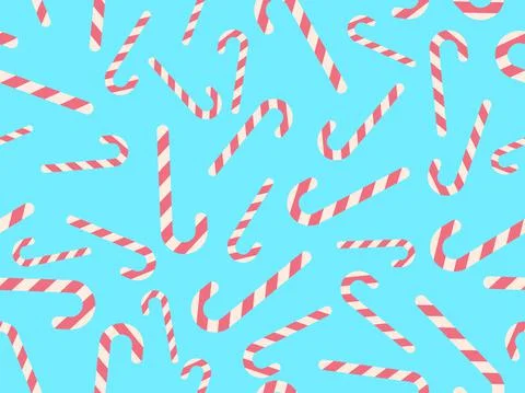 Xmas candy cane seamless pattern. Christmas lollipop. Festive design for gree Illustrazione stock