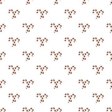Xmas candy stick pattern seamless Stock Illustration