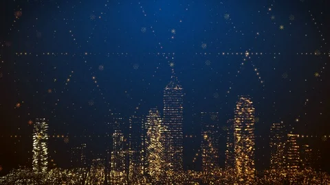 Xmas city Stock Footage 119792965