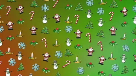 Xmas Confetti 01 Stock Footage 285708