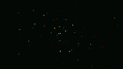 Xmas Confetti Burst Explosion Pop Loop Background Stock Footage 342608346