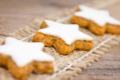 Xmas cookies with frosting Stock Photos