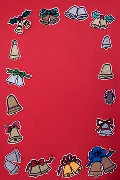 Xmas decorations frame Stock Photos