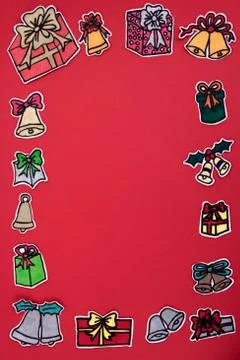 Xmas decorations frame Foto stock