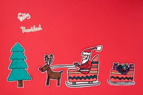 Xmas decorations frame Stock Photos