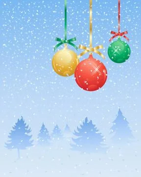 Xmas decorations Stock Illustration