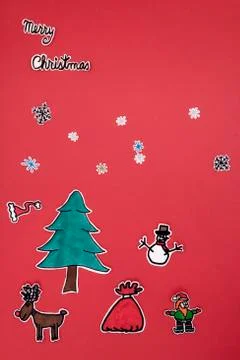 Xmas decorations layout Stock Photos