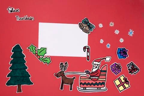 Xmas decorations layout Stock Photos