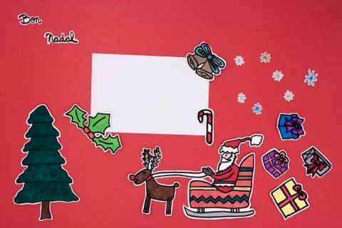 Xmas decorations layout Stock Photos