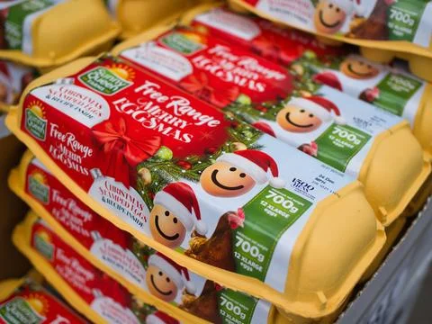 Xmas Eggs Stock Photos