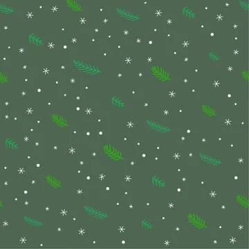 Xmas elements seamless vector pattern Stock-Illustration