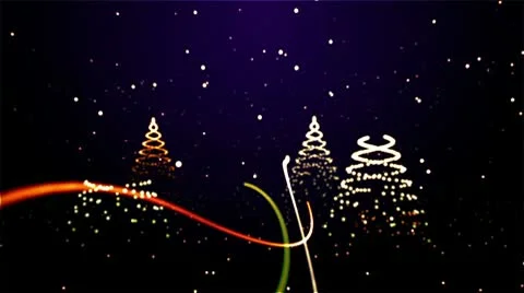 Xmas forest Video stock 9026218