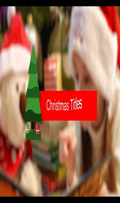 Xmas Gift Lower Thirds 스톡 After Effects