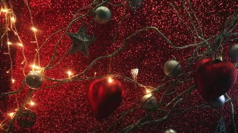 Xmas heart Stock Footage