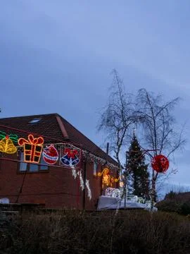 Xmas illuminations Stock Photos