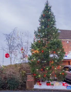 Xmas illuminations Stock Photos