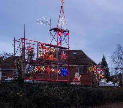 Xmas illuminations Stock Photos