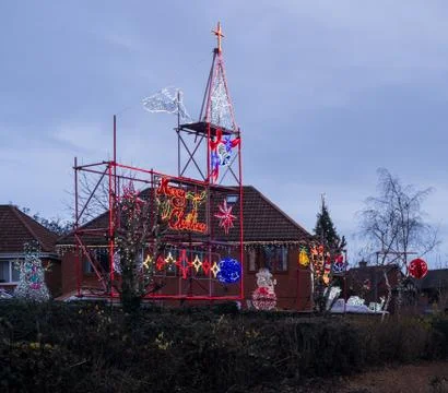 Xmas illuminations Stock Photos