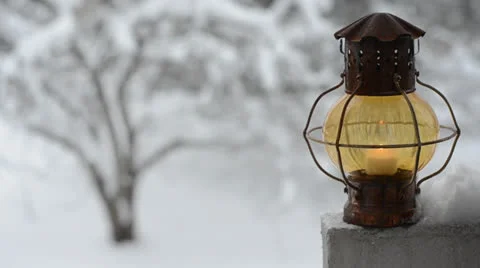 Xmas lantern Stock Footage 22938749