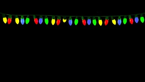 Xmas lights 2 Stock Footage 121488279