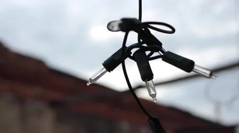 XMas Lights Dangling Video stock 48784642