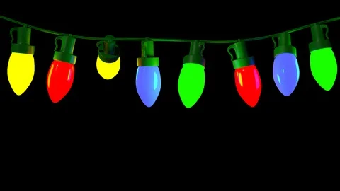 Xmas lights Stock Footage 121372116
