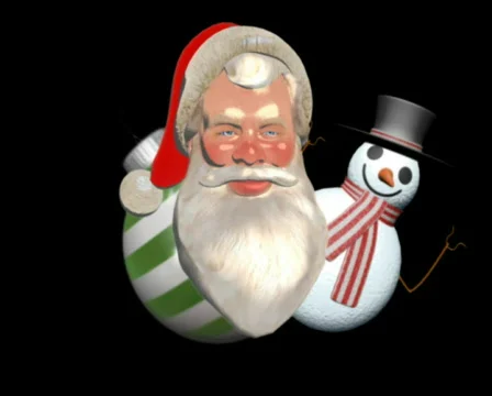 Xmas montage with decoration elements Stock-Footage 575099