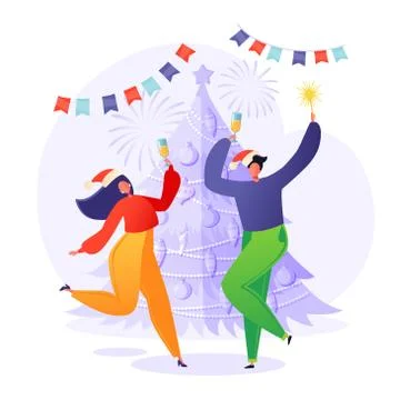 Xmas party Stock Illustration
