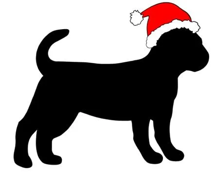 Xmas Puppy Stock Illustration
