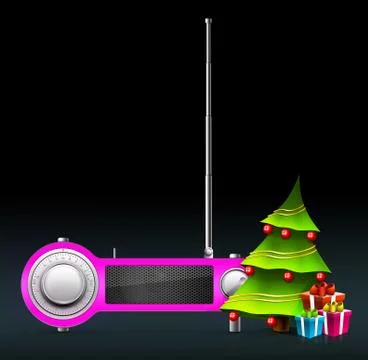 Xmas Radio Illustration