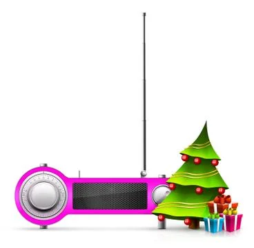Xmas Radio Illustration