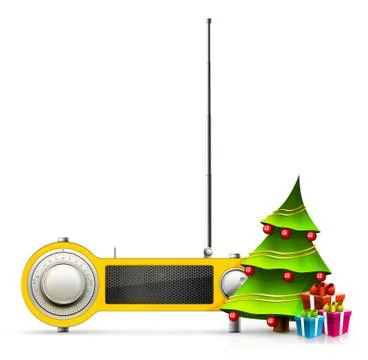 Xmas Radio Illustration