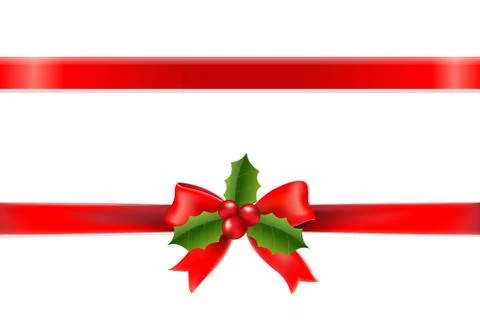 Xmas Ribbon Stock Illustration