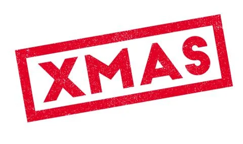 Xmas rubber stamp Illustrazione stock