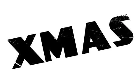 Xmas rubber stamp Illustrazione stock