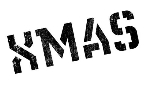 Xmas rubber stamp イラスト素材