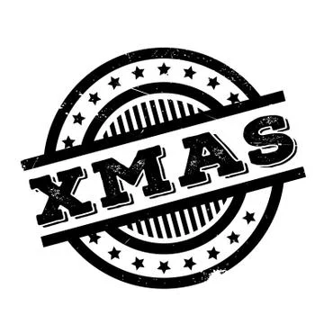 Xmas rubber stamp イラスト素材