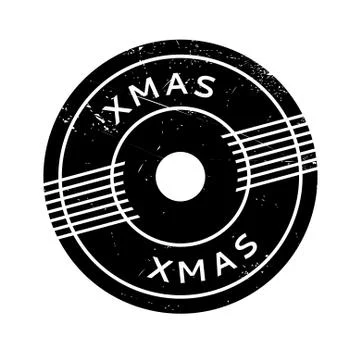 Xmas rubber stamp Stockillustratie