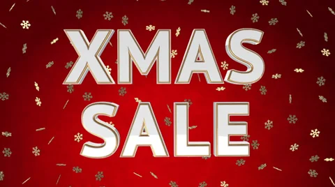 XMAS sale loop with discounts Stock Footage 33421066