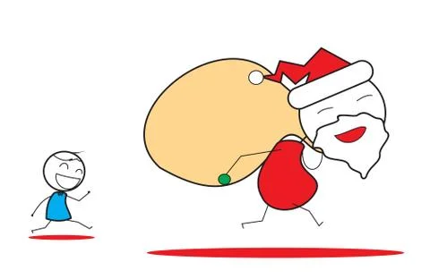 Xmas Santa Stock Illustration