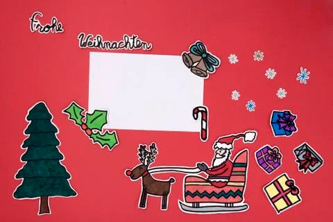 Xmas scrapbook layout Stock Photos