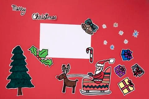 Xmas scrapbook layout Stock Photos