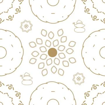 Xmas seamless pattern. Winter holidays background. Stock Illustration