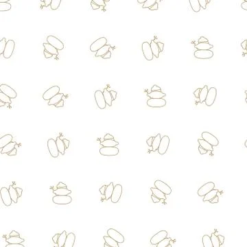 Xmas seamless pattern. Winter holidays background. Stock Illustration