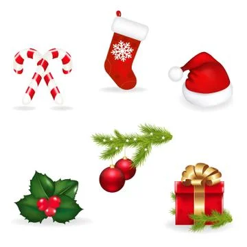 Xmas set Stock Illustration
