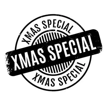 Xmas Special rubber stamp Stockillustratie