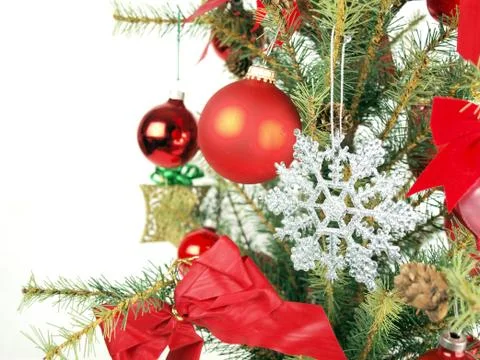 Xmas tree close up Stock Photos